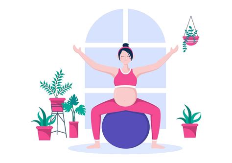 pregnant woman doing yoga poses 2211864 vector art at vecteezy