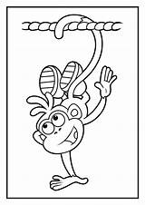 Coloring Pages Dora Diego Boots sketch template