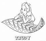 Trudy Alice Wonderland sketch template