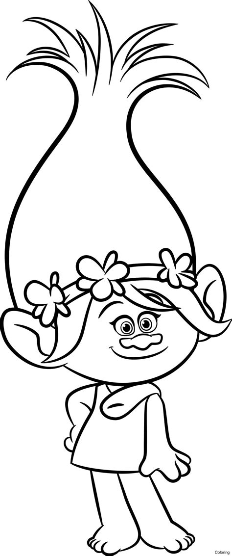 trolls coloring pages  getdrawings