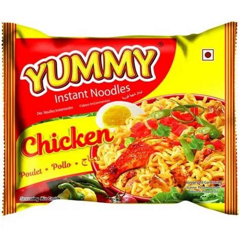 yummy chicken instant noodle packaging size  gm  rs packet  shillong