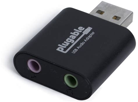 plugable usb  audio adapter external sound card mm speakerheadphone  ebay