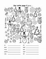 French Christmas Worksheet Noel Worksheets Joyeux Vocab Numbers Fle Sheet Practice Sur Activities Grade Vocabulary Les Lesson Weihnachten Französisch Includes sketch template