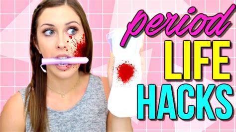 10 period life hacks every girl should know courtney lundquist youtube