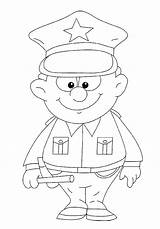 Police Coloring Officer Kids Pages Drawing Hat Policeman Jobs Printable Getdrawings Color Kb Getcolorings Comments sketch template