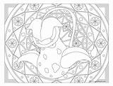 Mandala Victreebel Coloriage Windingpathsart Tentacool Gratuitement Raskrasil sketch template