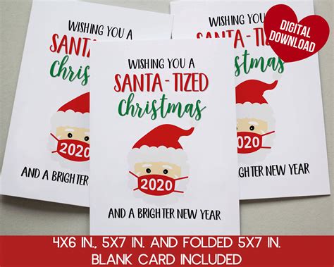 funny christmas cards printable  christmas card blank etsy