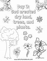 Creation Coloring Pages Land sketch template