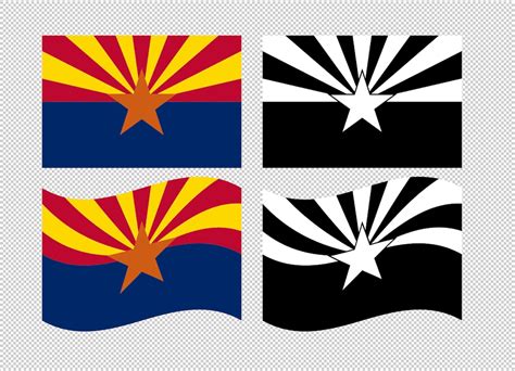Arizona State Flag Svg Vector Clip Art Cut Files For Cricut Etsy