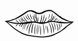 Coloring Lips Pages Kissing Getcolorings sketch template