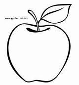 Gambar Buah Putih Hitam Coloring Mewarnai Pages Apel Clipart Manggis Contoh School sketch template