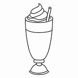 Milkshake Svg Template Transparent Dessert Coloring Pages Drawings Designlooter Sketch Vector 512px 28kb Vexels sketch template