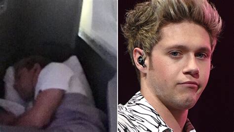 Niall Horan Sleeping On Plane Photo One Direction Star Slams Fan