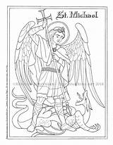 Archangel Archanioł Kolorowanki sketch template
