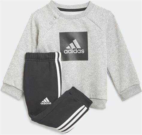 bolcom adidas  stripes fleece joggingpak baby maat
