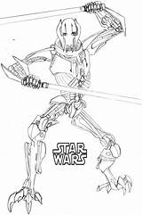 Obi Coloring Kenobi Wan Pages Getcolorings sketch template