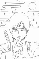 Sai Naruto Lineart Deviantart Anime Drawings Uzumaki Coloring Drawing Manga Book sketch template
