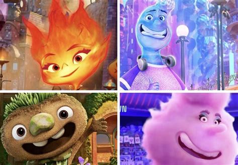 pixar animation studios unveils  character posters  elemental laughingplacecom