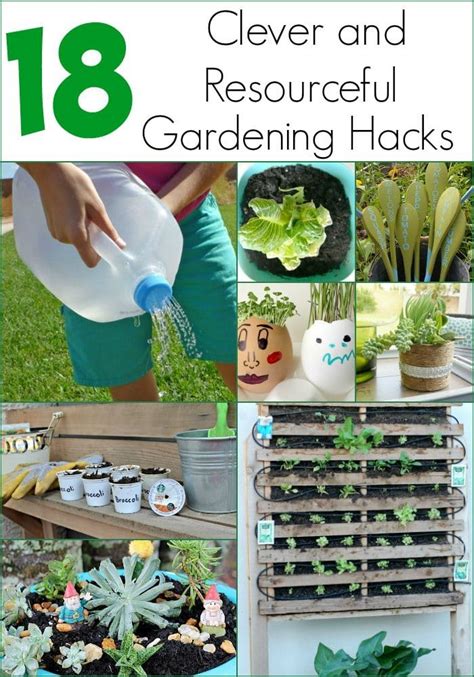 18 clever and resourceful gardening hacks diy inspired