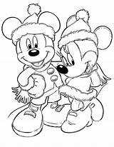 Coloring Mickey Christmas Mouse Minnie Pages Disney Choose Board Kids sketch template