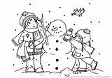 Schnee Schneemann Bauen Heldenhaushalt Kindern sketch template