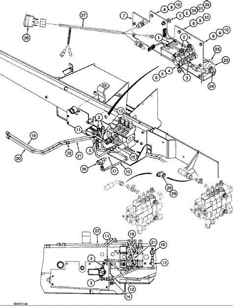 backhoe parts diagram  wiring