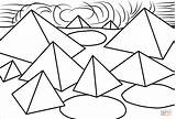 Alexander Calder Pyramids Kolorowanka Supercoloring Drukuj sketch template