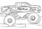 Monster Truck Pages Bigfoot Coloring sketch template