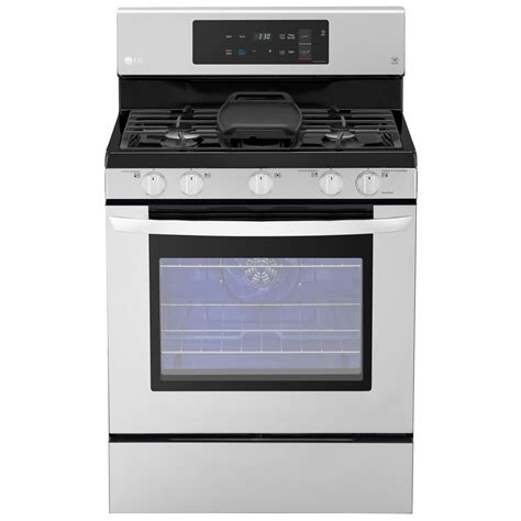 lg lrgst  cu ft gas range  convection easyclean stainless steel