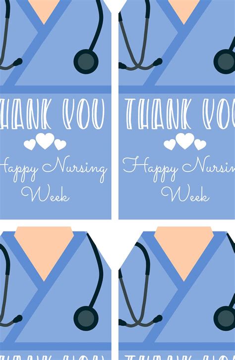 nurse appreciation week nurse gift tag nurse printable etsy