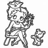 Coloring Boop Betty Wecoloringpage sketch template