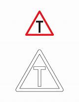 Coloring Road Traffic Sign Pages Round Signs Ahead Major Safety Kids sketch template