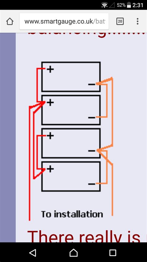 parallel  battery diagram