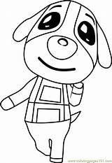 Animal Crossing Coloring Cookie Pages Printable Coloringpages101 sketch template