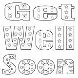 Well Soon Coloring Pages Printable Kids Freecoloring Sheets Card Adults sketch template