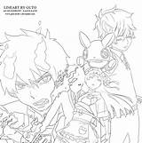 Exorcist Lineart Rin Guto Strife sketch template
