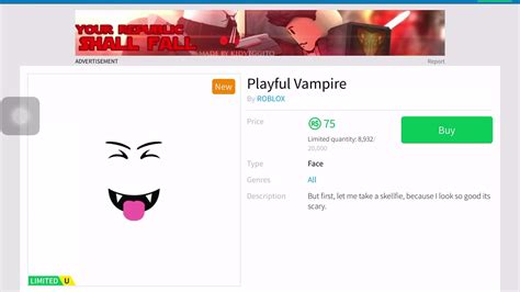 playful vampire [only 75 robux] btw i own it in my main