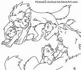 Firewolf Lineart Pup Loup Cuddle sketch template