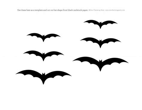 bat wings stencil clipart
