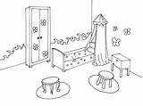 Chambre Coloriage Coloriages sketch template