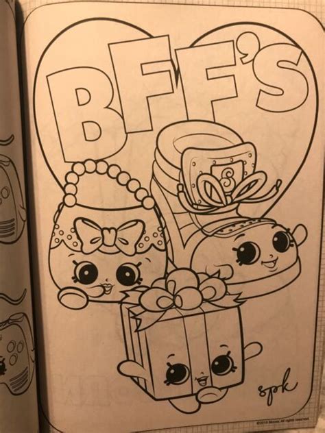 shopkins kids jumbo coloring activity book ebay