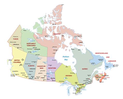 blank canada physical map