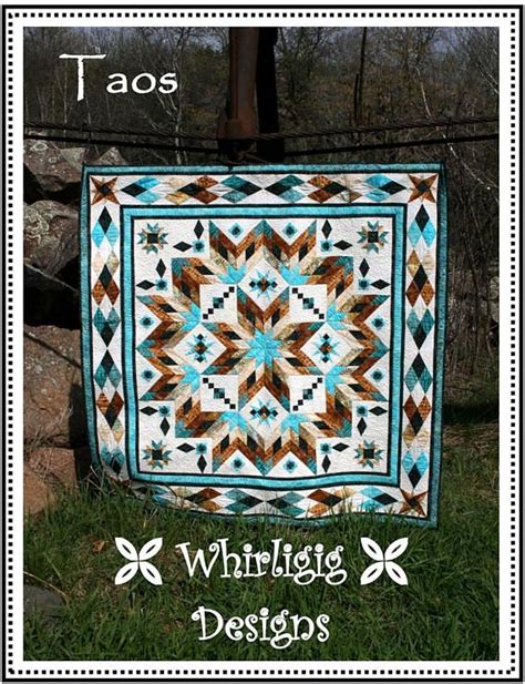 taos quilt pattern  whirligig designs wd tbom etsy quilt patterns
