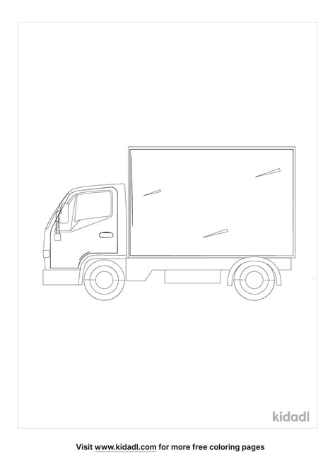 delivery truck coloring page coloring page printables kidadl