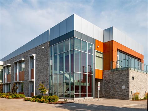 stunning canadian municipal building features modern metal exterior