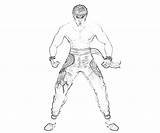 Tekken Junglekey sketch template