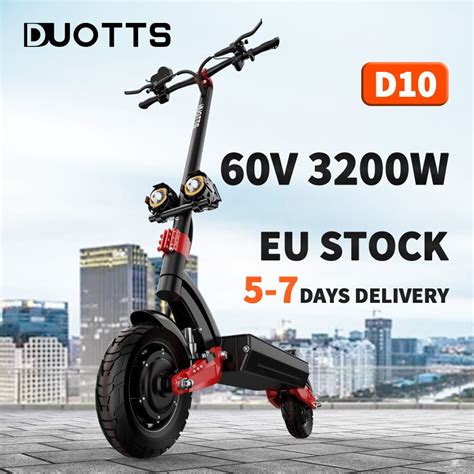 europe warehouse electric scooter duotts    ah dual drive kick scooter elecric