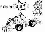 Racing Roary Car Pages Coloring Marsha Taking sketch template