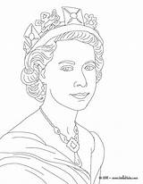 Queen Elizabeth Ii Coloring Colouring Pages Drawing Color Victoria Da Hellokids Printable Print King British Princes Kings Princess Regina Elisabeth sketch template