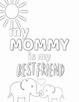 Coloring Mom Pages Printable Sheet Mother Color Mothers Sheets Kids Mommy Colouring Cute Printables Print Friend Quotes Simplemomproject Preschool Simple sketch template